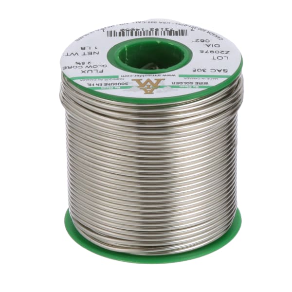 AIM Solder - 14050 - Glowcore 2.5% No Clean FluX Core Solder, SAC305, 0 ...