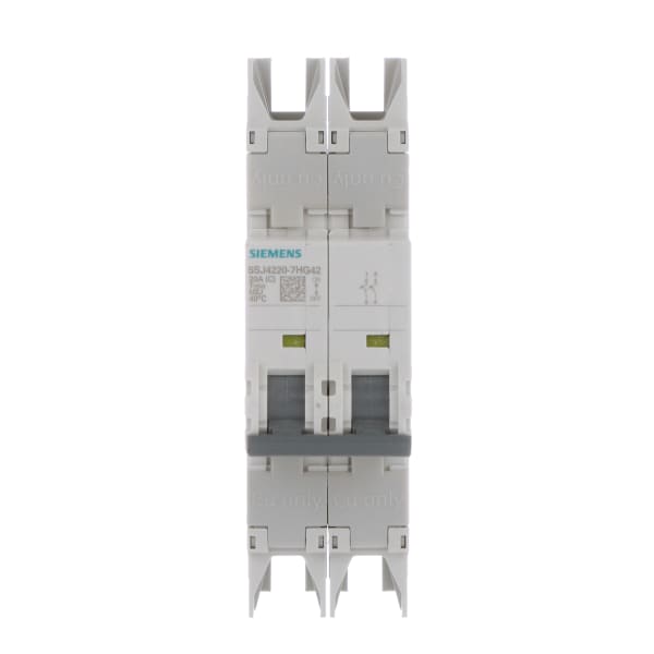 Siemens - 5SJ4220-7HG42 - Miniature Circuit Breaker 5SJ4 2P 480/277 20A ...