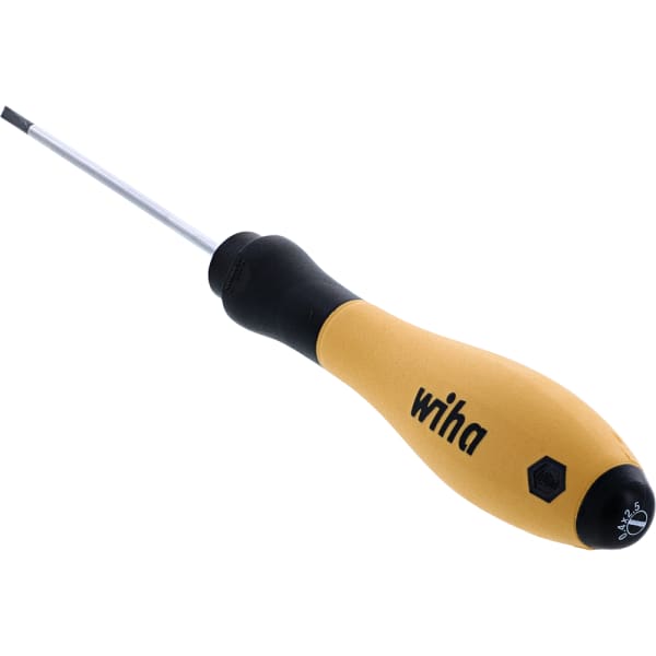 Wiha 30240 Slotted Screwdriver, ESD Safe with SoftFinish Handle 