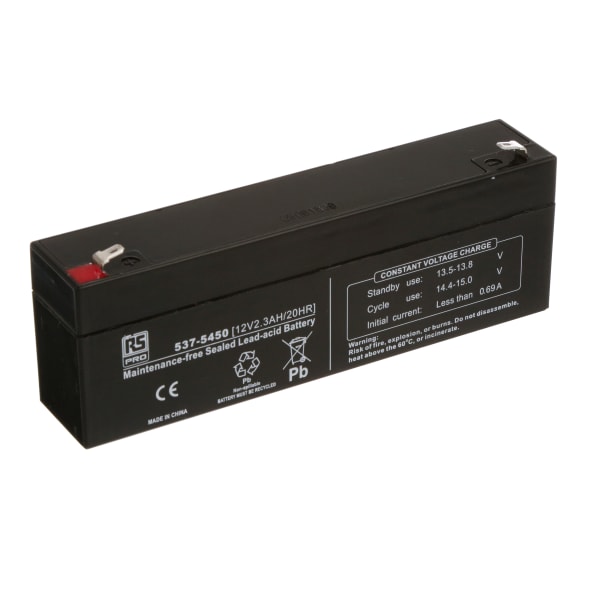 Rs Pro - 5375450 - Rechargeable Lead Acid Battery 2.3ah 12v Agm General 