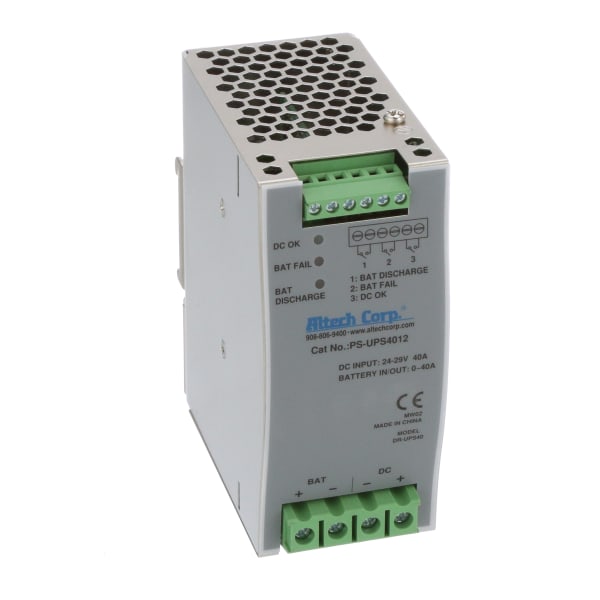 Battery Controller for DIN Rail UPS System, 24-29V, 40A