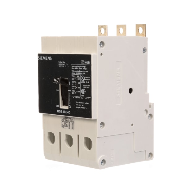 Siemens - HGB3B040B - BRKR HGB 40A 3P 480Y 35K LD LUG - RS