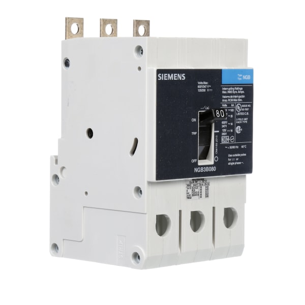 Siemens - NGB3B080B - BRKR NGB 80A 3P 480Y 25K LD LUG - RS