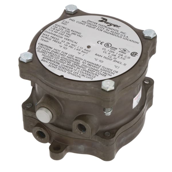 Dwyer Instruments - 1950-20-2F - Differential Pressure Switch ...