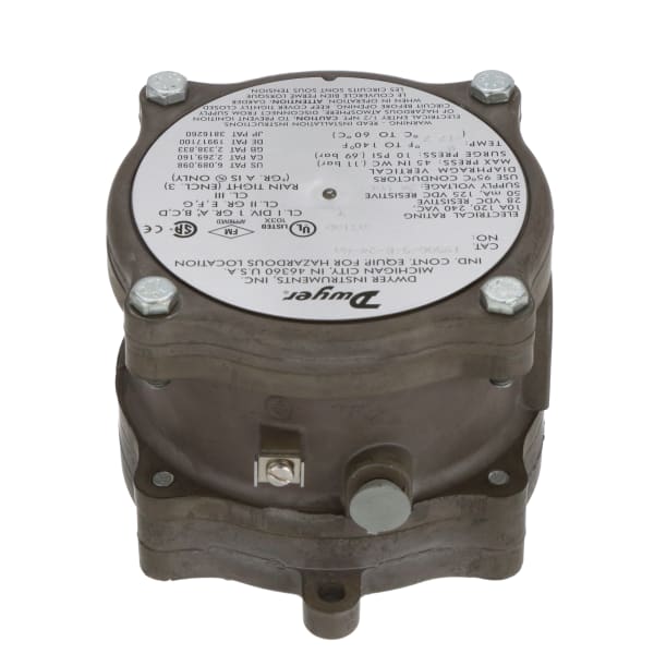 Dwyer Instruments - 1950G-5-B-24-NA - Differential Pressure Switch ...