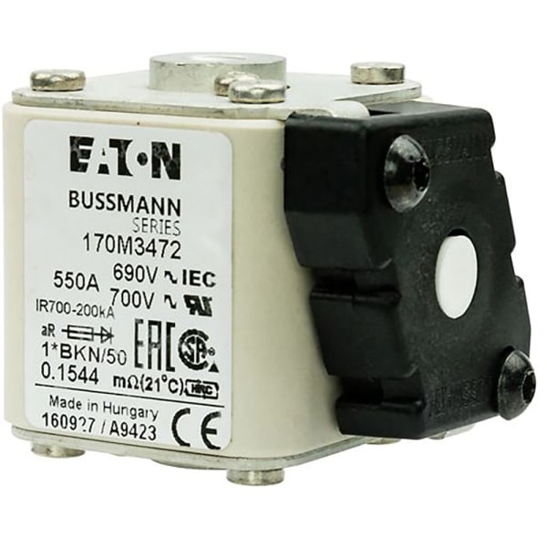 Bussmann By Eaton - 170M3472 - FUSE 550A 690V 1BKN/50 AR UC - RS