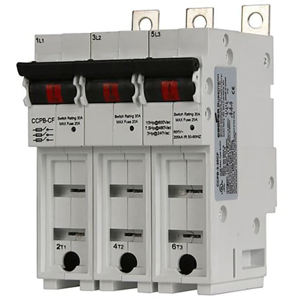 Bussmann by Eaton CCPB330CF Circuit Protector Base 3Pole 30A