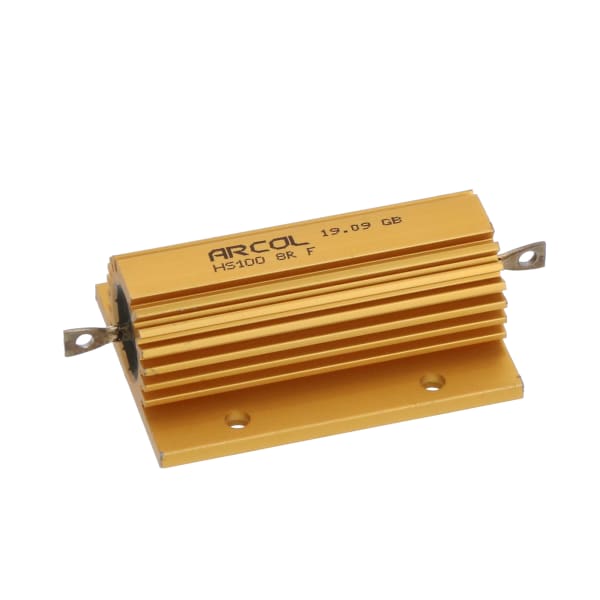 ARCOL HS100 8R F Resistor, Aluminum Housing, Power Rating 100 W, Resistance 8 Ohms RS