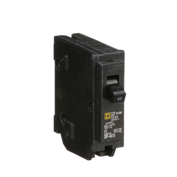 Square D HOM140 MINIATURE CIRCUIT BREAKER 120/240V 40A RS