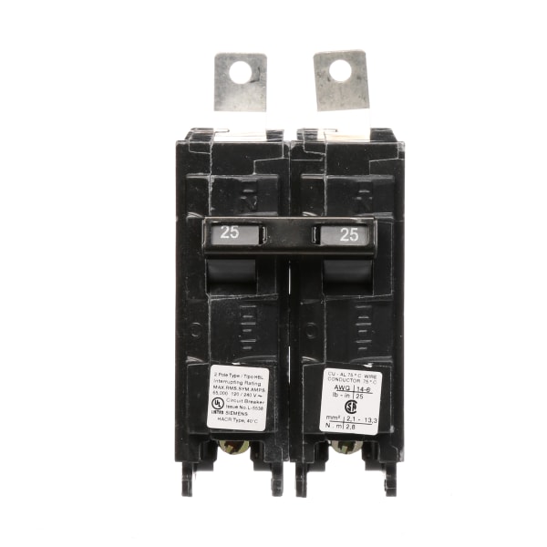 Siemens - B225HH - BREAKER 25A 2P 120/240V 65K HBL - RS