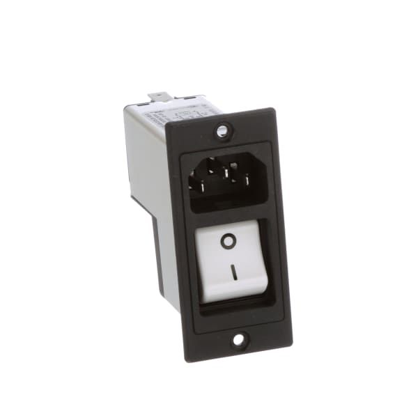 IEC Appliance Inlet C14 w/Filter, CB TA35, 2A, Screw, QC Tabs, DG12 Series