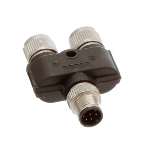 Y distributor, 8-pos, Plug M12, Socket M12 , Socket M12, for PSR Safety Switch