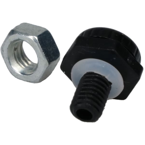 Bud Industries IPV67501B Enclosure Vent Plug,IP67,Round,M5x0.8,w