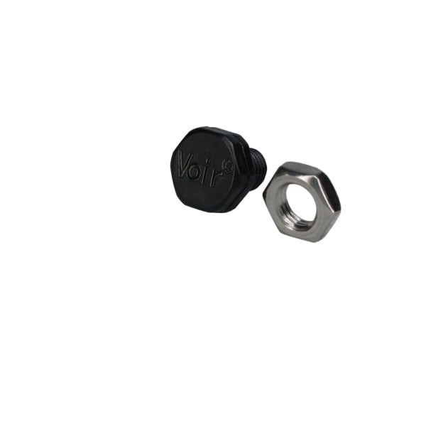 Bud Industries IPV67801B Enclosure Vent Plug,IP67,Round,M8x1.0,w