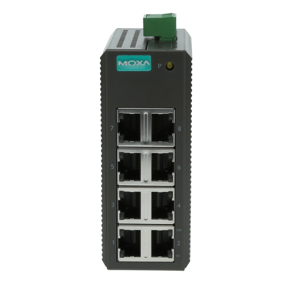 Moxa - EDS-208 - Ethernet Switch, Unmanaged, 8 Port, Broadcast
