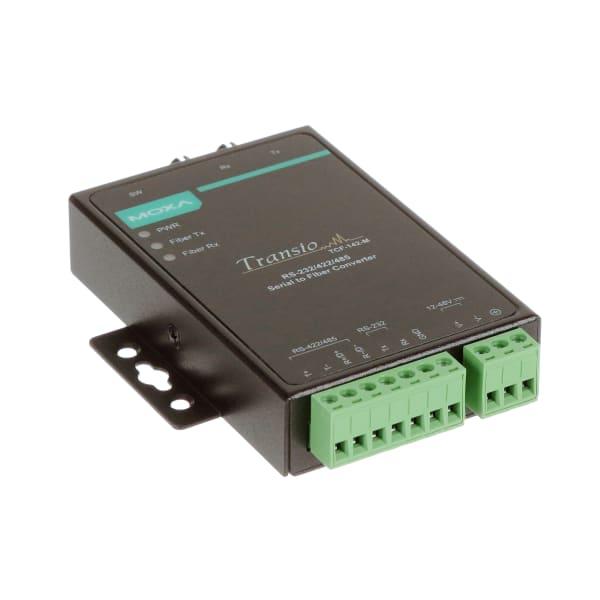Moxa - TCF-142-M-ST-T - RS-232/422/485 to Fiber Optic Converter, ST ...