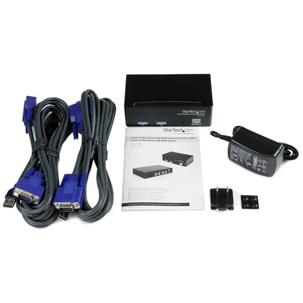 StarTech.com 2 Port USB KVM Switch Kit with Cables (SV231USB)