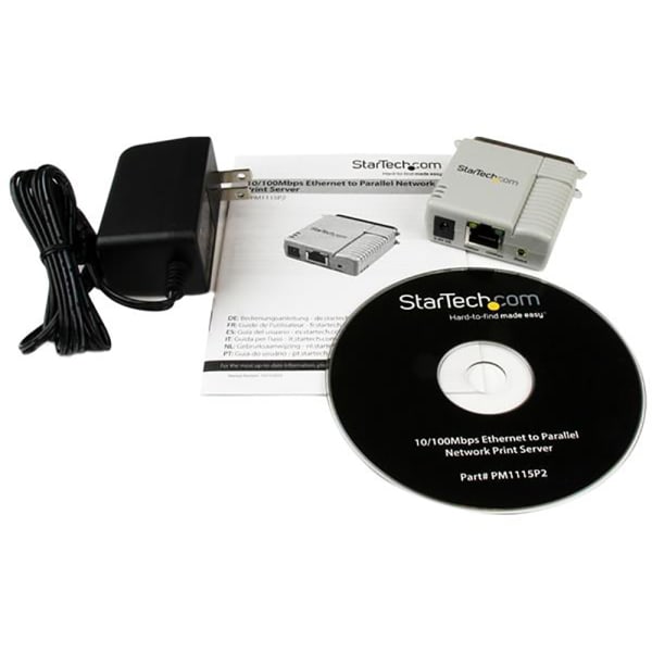 Startech PM1115UW USB Wireless N Print Server with 1 Port - White 