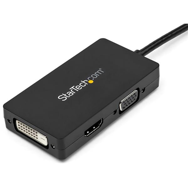 Travel A/V Adapter: 3-in-1 HDMI to DisplayPort, VGA or DVI - 1920 x 1200