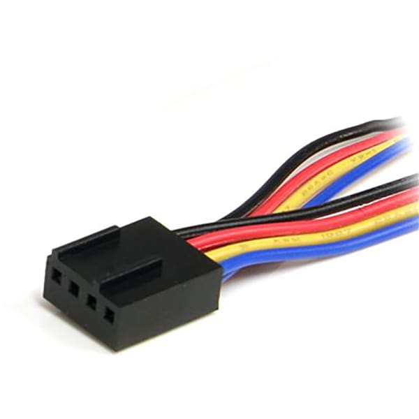 StarTech.com - FAN4SPLIT12 - 12in 4 Pin Fan Power Splitter Cable - F/M ...