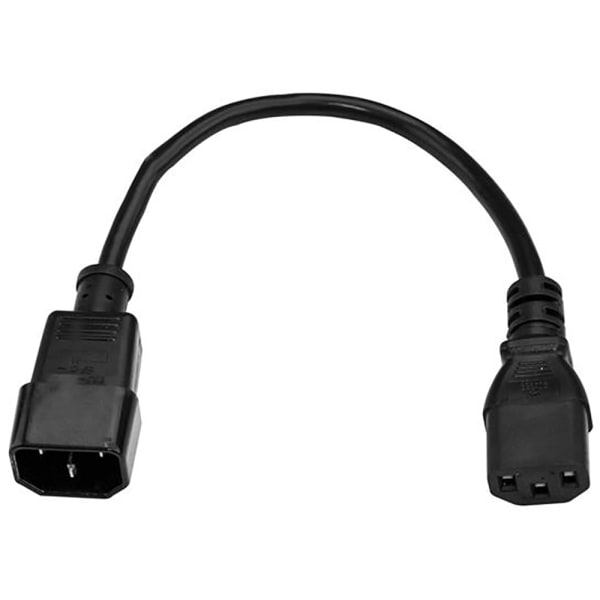 StarTech.com PXT1011 cable de alimentación estándar para computadora,  NEMA5-15P a C13, 1 pie Estándar Negro