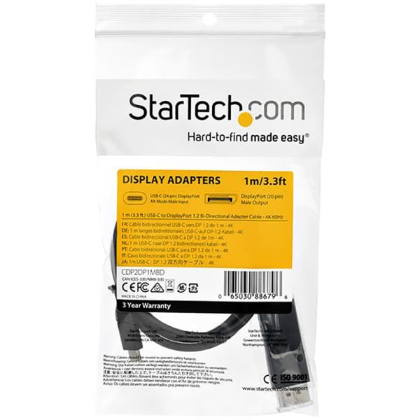 StarTech.com Câble adaptateur USB-C vers HDMI 4K 60 Hz - 2 m