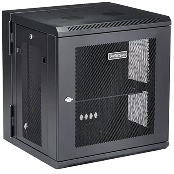 StarTech.com - RK12WALHM - 12U Wall-Mount Server Rack Cabinet - Hinged ...