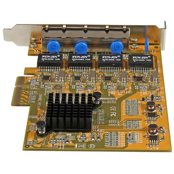 StarTech.com - ST1000SPEX43 - 4 Port Gigabit NIC PCIe Network Card