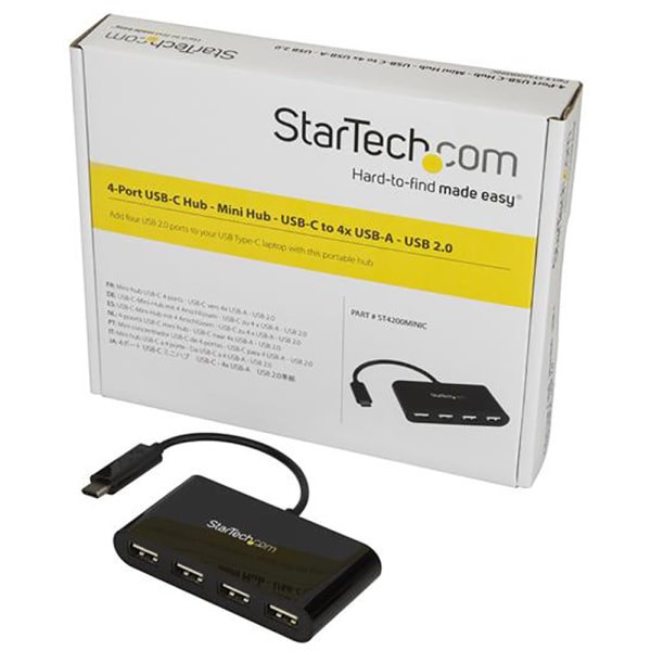 StarTech.com Hub USB-C Autoalimentado de 4 puertos con