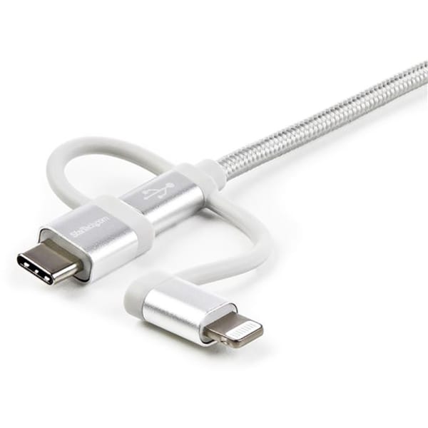 StarTech.com - LTCUB1MGR - 3.3 Ft 1m USB Multi-Charging Cable ...