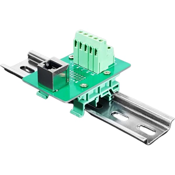 Adafruit Industries - 3798 - DIN Rail RJ-45 To Terminal Block Adapter ...