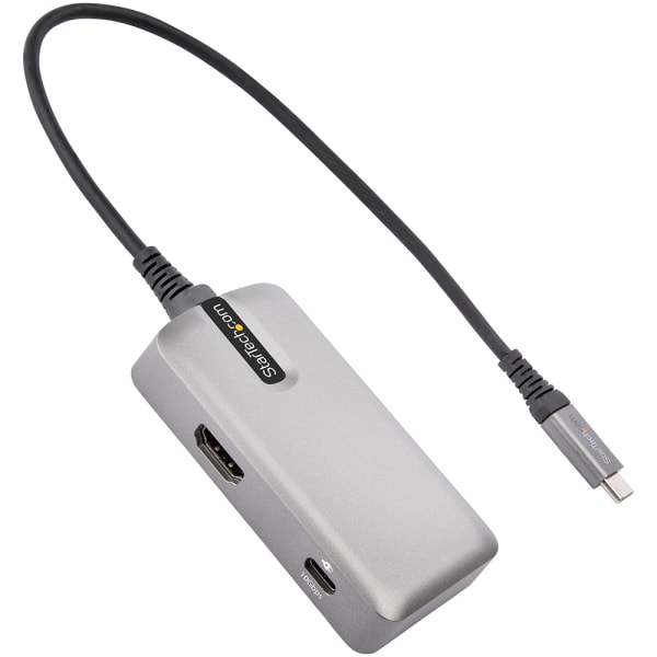 StarTech.com - 109B-USBC-HDMI - Adaptador USB a HDMI doble, USB-A o C a 2  HDMI 4K 60Hz, 100W, cable de 1 pie - RS
