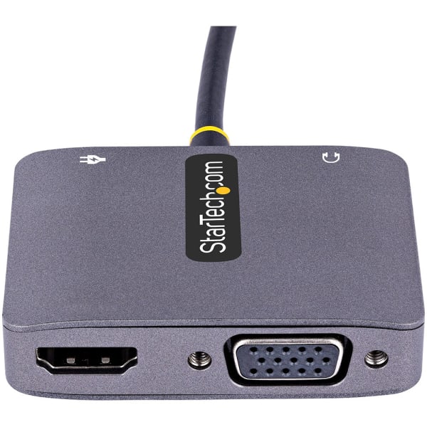 StarTech.com USB C Video Adapter, USB C to HDMI VGA Multiport Adapter