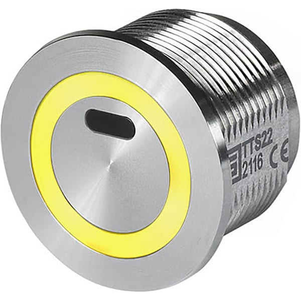 Schurter 3135363 Optical Switch, Momentary, Stainless Steel, 22mm, 100mA, 42VAC/60VDC