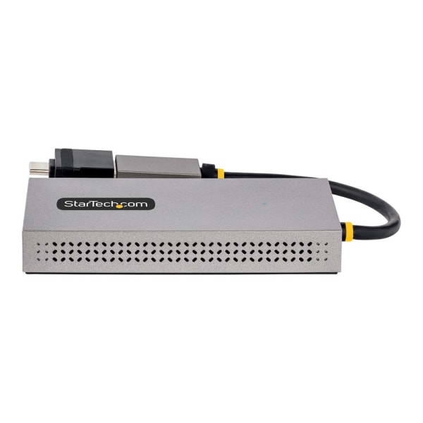  StarTech.com Adaptador USB 3.0 o USB-C a HDMI dual para Windows  y macOS, 2 pantallas HDMI (1 x 4K30Hz, 1 x 1080p), adaptador USB-A a C  integrado, cable de 4 pulgadas/4.3