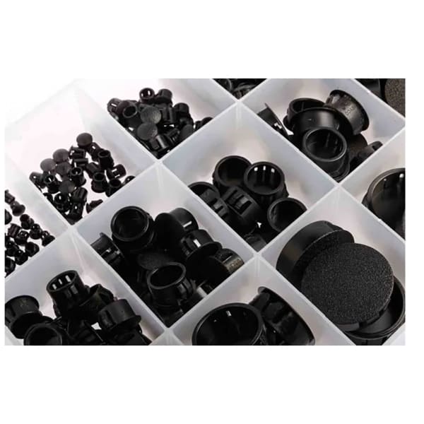 RS PRO - 2326875 - Hole Blanking Grommet Kit, 263 Pieces, Black Nylon ...