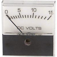 Zoro Select Analog Panel Meter, DC Voltage, 0-150 DC V 12G444
