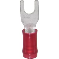RS PRO Insulated Ring Terminal, M4 Stud Size, 0.5mm² to 1.5mm² Wire Size,  Red