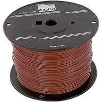 Alpha Wire - 3055 BL001 - Hook-Up Wire, 18 AWG, 16x30, 0.016 in., 0.080  in., 300V, Blue, 3055 Series - RS