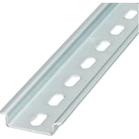 Electrodepot Din Slotted Rail, Steel Zinc Plated, 35 mm x 6 Inches. 2 Steel  Din Rails with 4#10 Stainless Steel Screws for Hardware Components