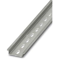 Electrodepot Din Slotted Rail, Steel Zinc Plated, 35 mm x 6 Inches. 2 Steel  Din Rails with 4#10 Stainless Steel Screws for Hardware Components