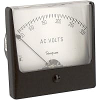 12G437 Analog Panel Meter,DC Voltage,0-15 DC V