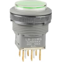 NKK Switches LB25WGG01-5F24-JF