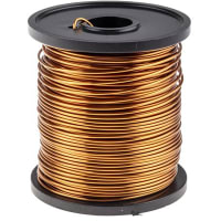 22 AWG Solid Enameled Bare Copper Magnet Wire - 1/4 lb Spool