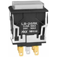 NKK Switches LB26RKG01-5C12-JB