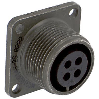 Amphenol Industrial - MS3102R14S-2S - connector box receptacle class r ...