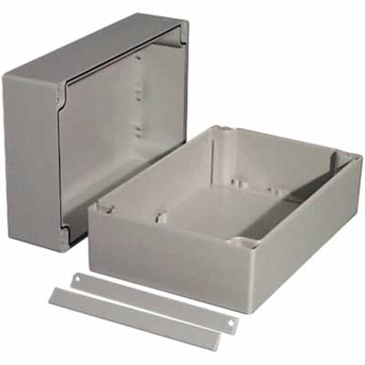 OKW Enclosures - C2116241-AL - Enclosure,Box-Lid,ABS,UL94HB,Gray,9 ...