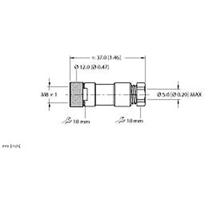 Turck - B 5141-0 - Circular M8 Socket, A Coded, 5 Position, Solder ...