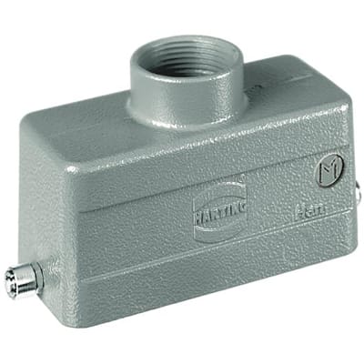 HARTING - 19300241442 - HAN 24B HOOD TOP ENTRY 2 PEGS M32, Han B Series ...