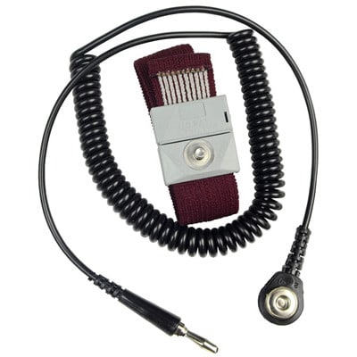 SCS - 2214 - Wrist Strap, Fabric Wrist, 5 ft., 9 in. (Max.), Burgandy ...